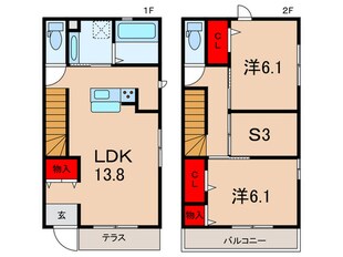 ファミールＣの物件間取画像